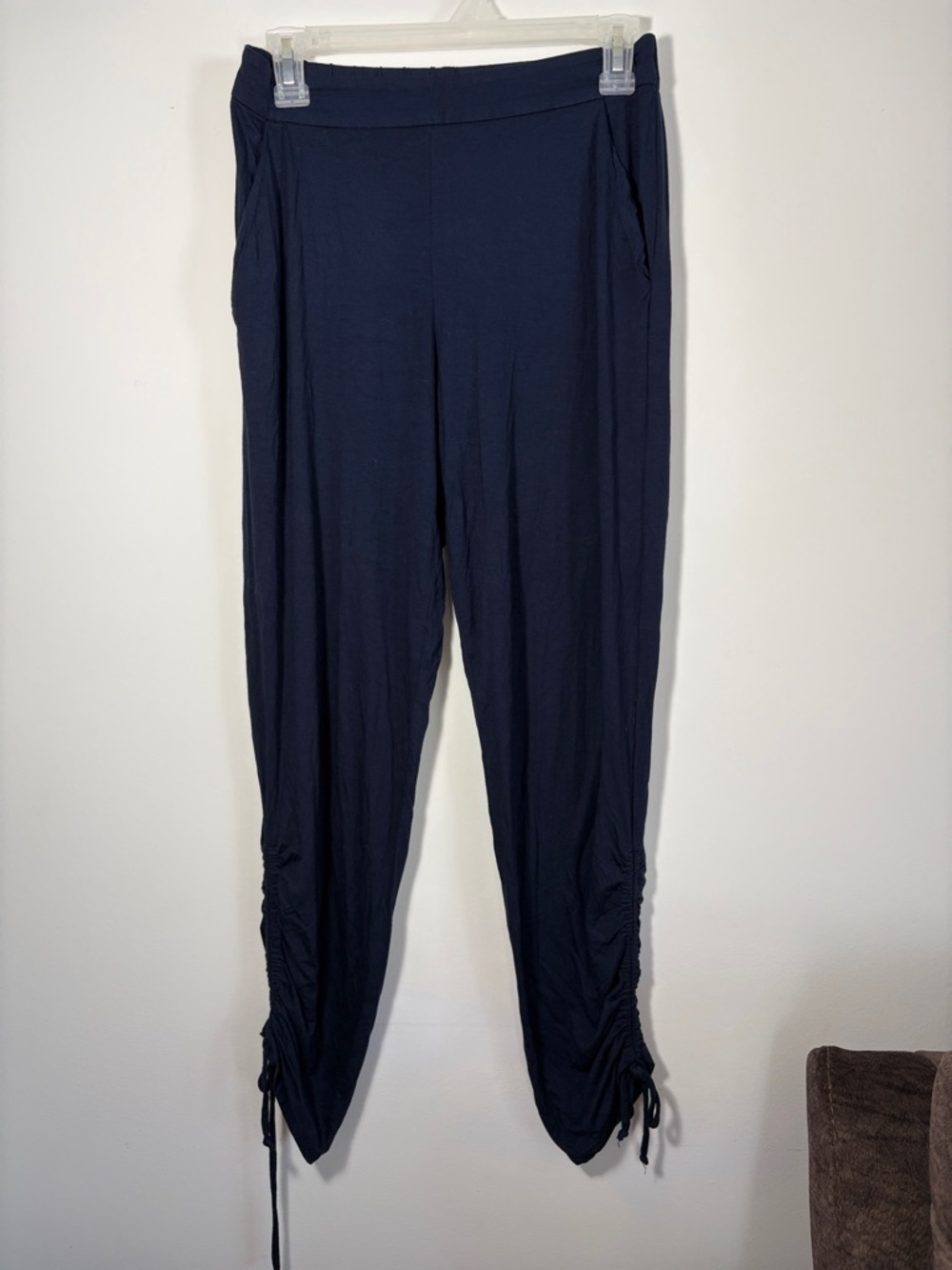 Trina Turk Navy Cinched Ankle Hem Lounge Pants - XS